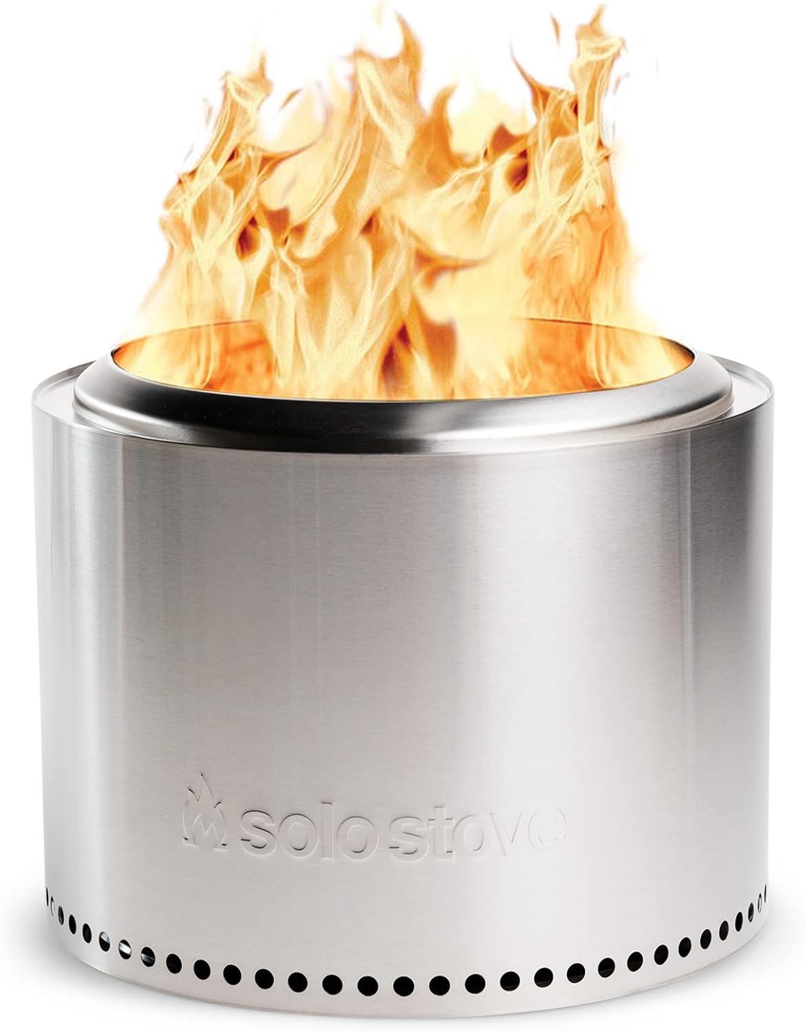 Solo Stove Bonfire 2.0 with Stand, 19.5 Inch Smokeless Fire Pit with Removable Ash Pan - Portable Outdoor Fire Pit - Stainless Steel Wood Burning Fireplace, Ideal for 4-6 People, 21.75 lbs wourant
