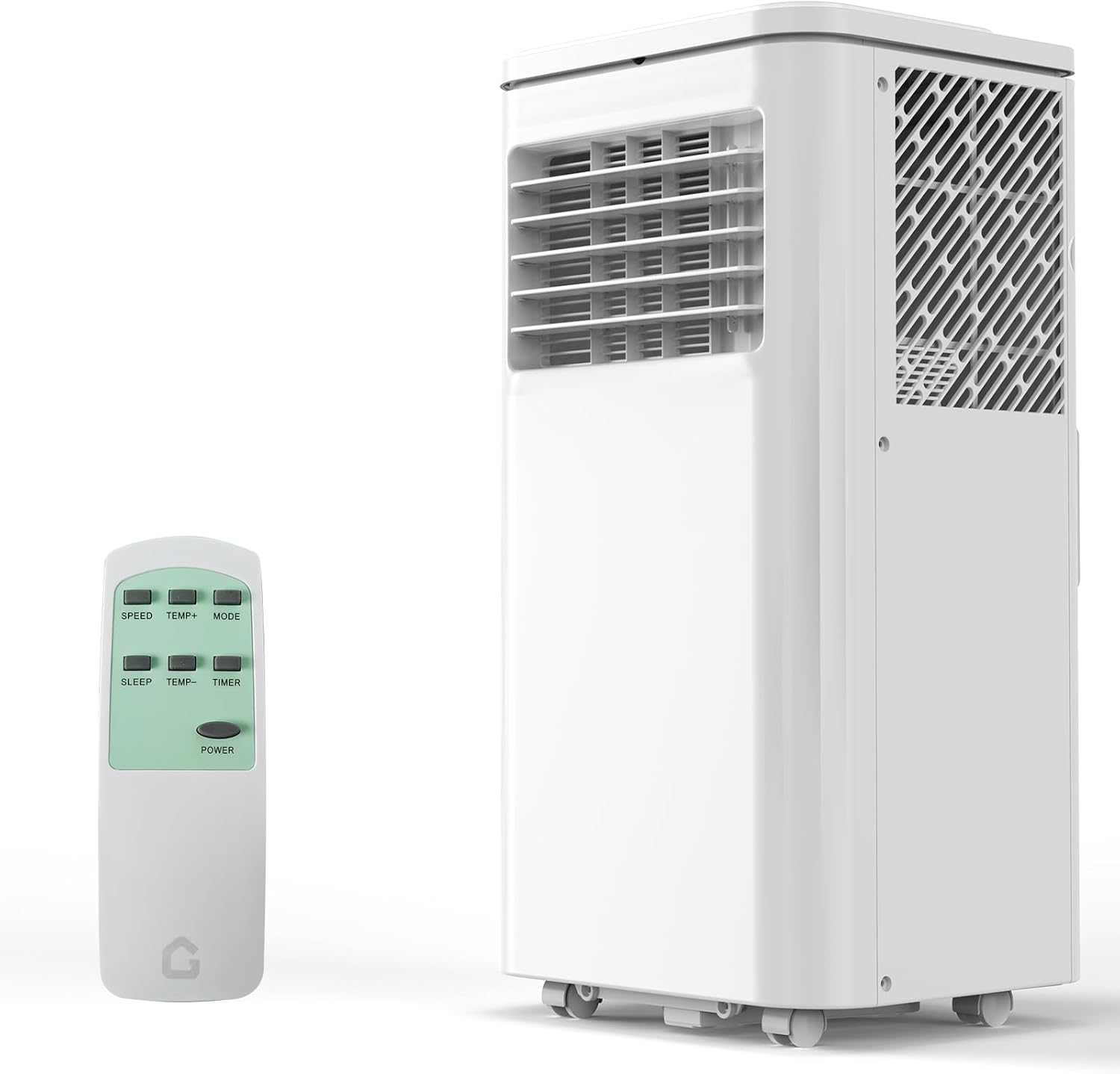 8,000 BTU Portable Air Conditioners, Quiet Portable Cooling AC Unit Up to 350 Sq.Ft. with Dehumidifier, 24H Timer, Sleep Modes, 3 in-1 AC Unit with Remote Control, for Bedroom, Room, Office,Apartment woonhhop