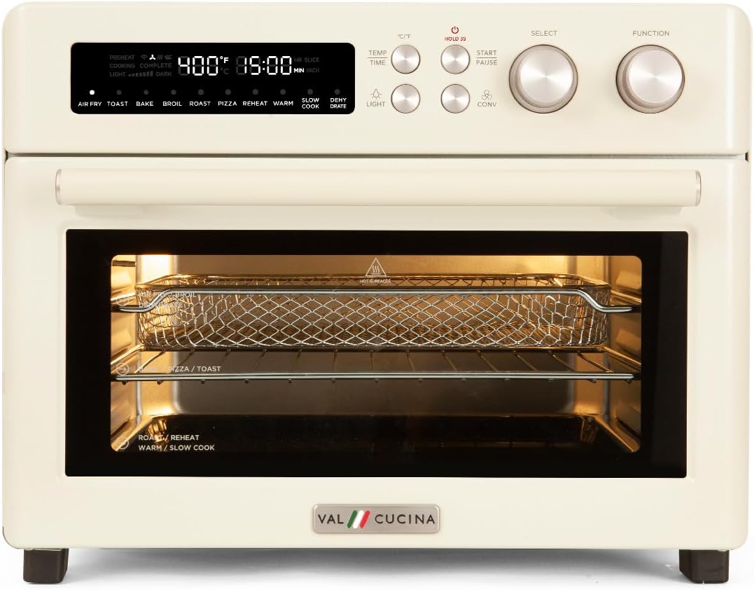 Infrared Heating Air Fryer Toaster Oven, Extra Large Countertop Convection Oven 10-in-1 Combo, 6-Slice Toast, Enamel Baking Pan Easy Clean with Recipe Book, Black Matte Stainless Steel wourant