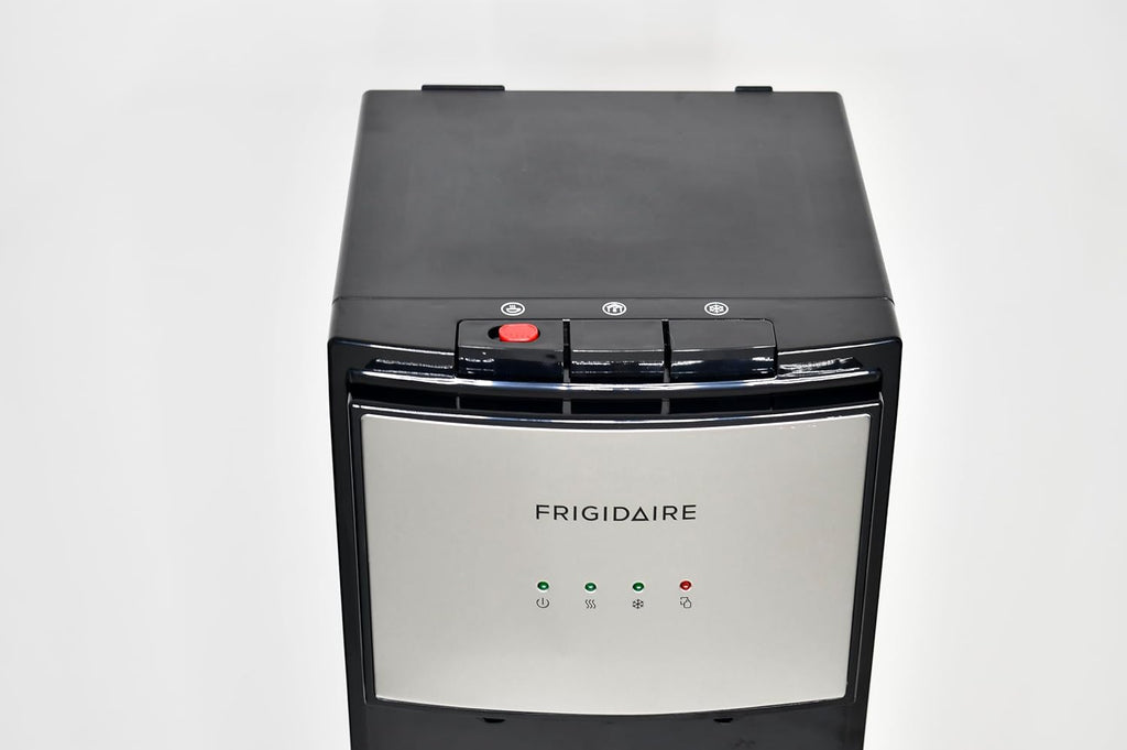 Frigidaire EFWC498 - Top Loading Cooler Dispenser -Hot & Cold Water - Child Safety Lock - Innovative Slim & Sleek Design, Holds 3 or 5 Gallon Bottles - Black wourant