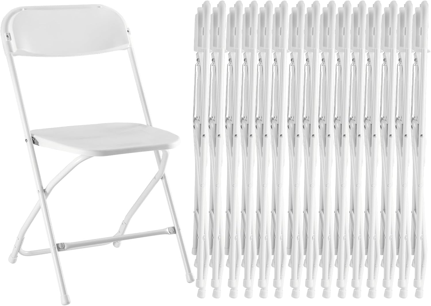Sweetcrispy Folding Chair 12 Pack, Leather Padded Folding Chairs, Sturdy Metal Foldable Chairs wourant