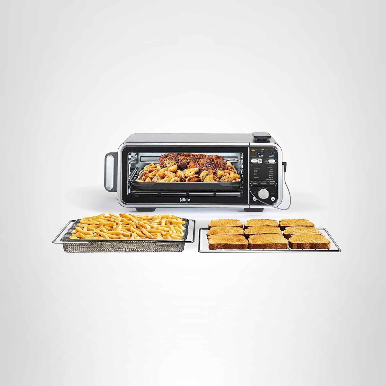 Ninja Toaster Oven Air Fryer Combo Dehydrate Reheat 13-in-1 Flip Away Oven wourant