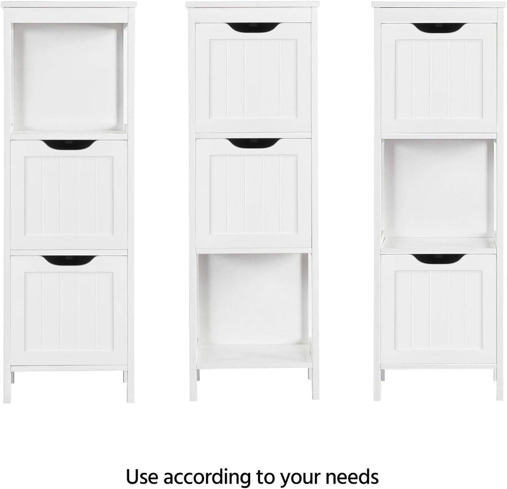 Bathroom Floor Cabinet, Wooden Storage Cabinet with 2 Drawers, Multifunctional Side Organizer Rack Stand Table wourant