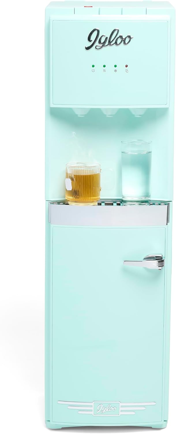 Igloo Bottom Loading Water Cooler Hot Cold Room Temperature Dispenser Stainless Steel wourant