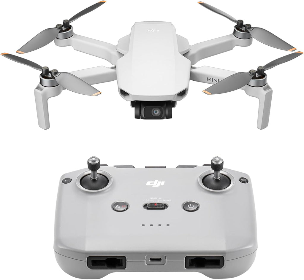 DJI Mini 4K, Drone with 4K UHD Camera for Adults, Under 249 g, 3-Axis Gimbal Stabilization, 10km Video Transmission, Auto Return, Wind Resistance, 1 Battery for 31-Min Max Flight Time, Intelligent Flight wourant