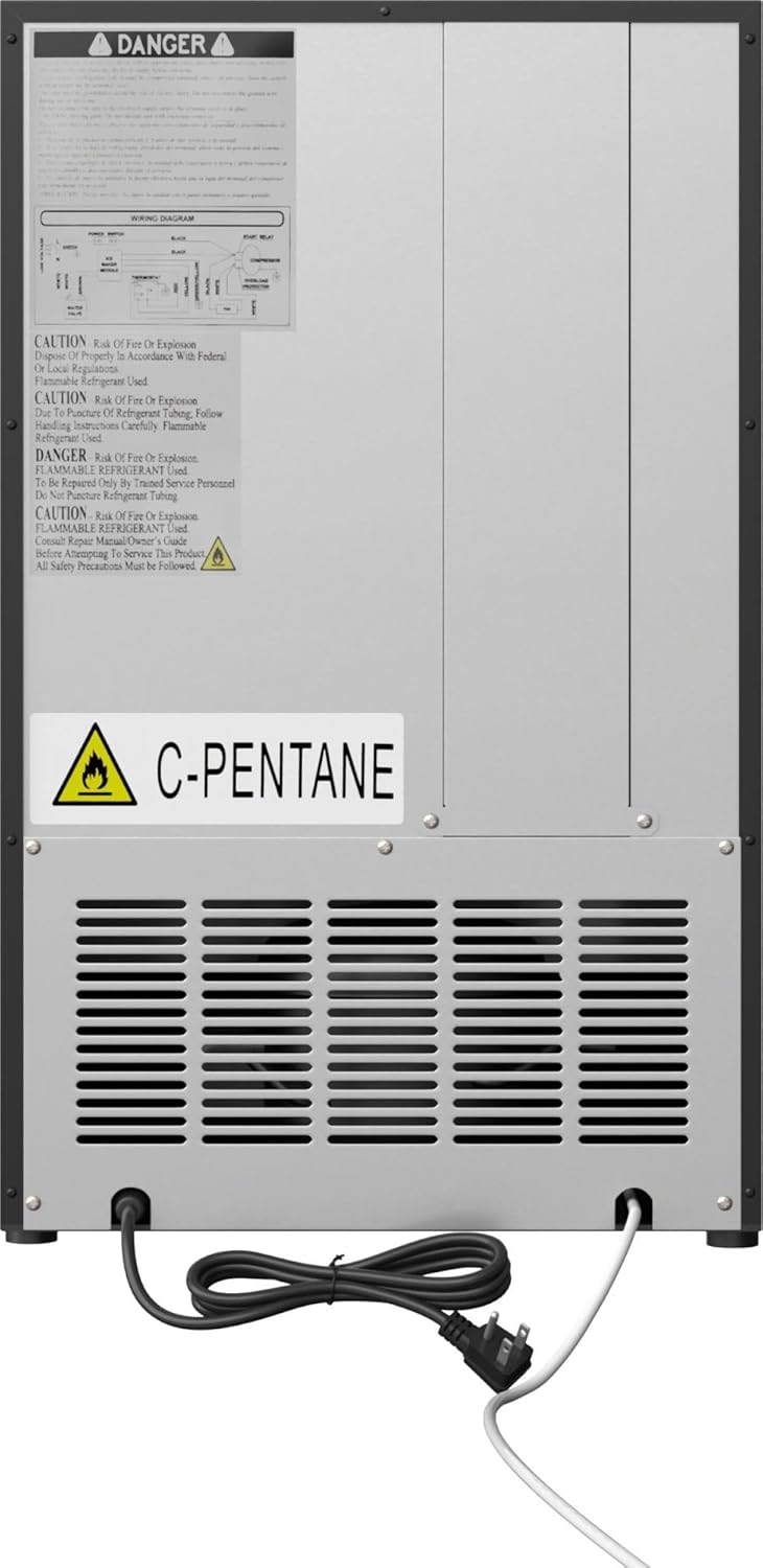 EdgeStar IB121 15 Inch Wide 12 Lbs. Capacity Built-In Ice Maker with 15 Lbs. Daily Ice Production - Stainless Steel wourant