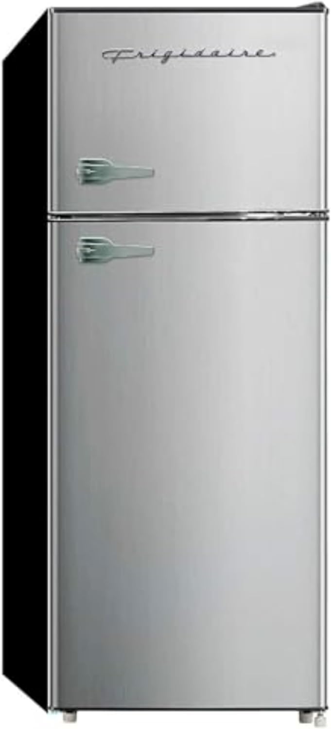 Frigidaire 2 Door Apartment Size Refrigerator Freezer Combo 7.5 cu ft Platinum Series Stainless wourant
