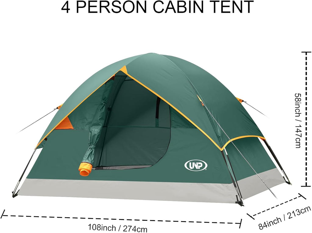Camping Tent 2/3/4/6 Person Dome Tent Portable Camping Tent for Outdoor and Backpacking Beach wourant