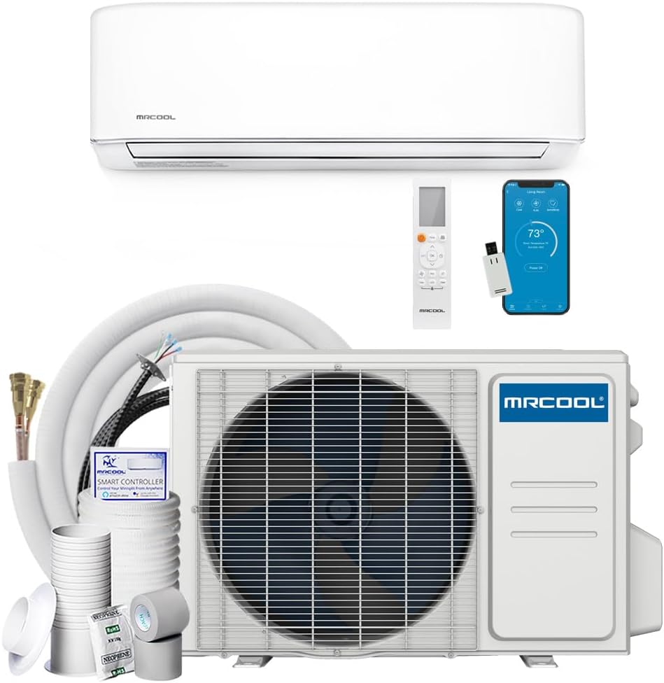 MRCOOL 24000 BTU 230V Ductless Inverter Mini Split Air Conditioner & Heat Pump System, Easy Pro Series - Wall-Mounted AC Unit w/Heating and Cooling for Home, Office & Commercial Space wourant