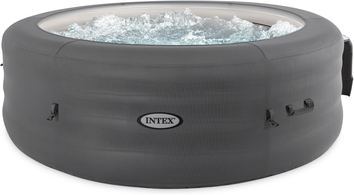 INTEX 28483E SimpleSpa Inflatable Hot Tub 4 Person Bubble Massage Spa Includes Insulated Cover wourant