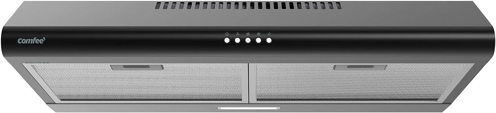 Comfee 30" Under Cabinet Ducted/Ductless Convertible Slim Vent Durable Stainless Steel Kitchen Reusable Filter wourant