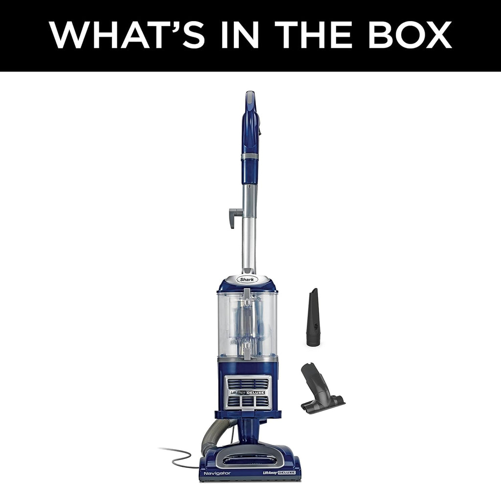 Upright Vacuum Navigator Lift-Away Deluxe with Large Dust Cup Capacity HEPA Filter Swivel Steering Upholstery Tool & Crevice Tool wourant