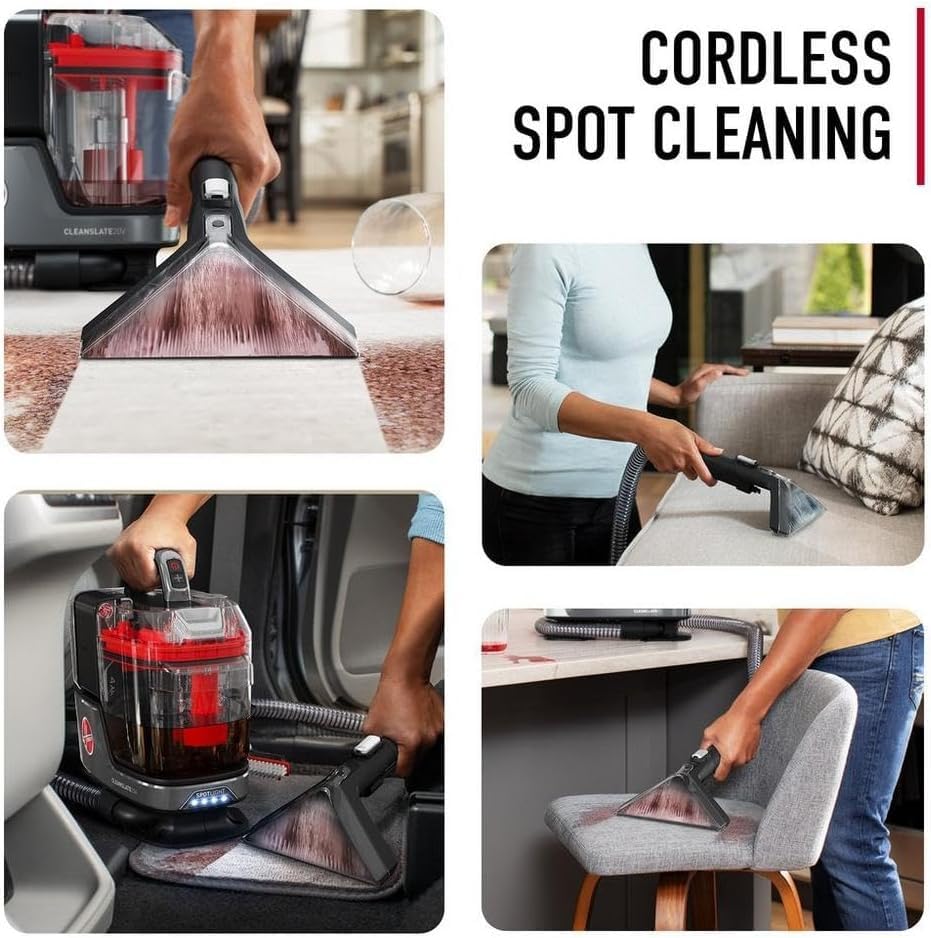 Hoover CleanSlate Plus Portable Carpet & Upholstery Spot Cleaner with Powerful Suction and Multiple Tools wourant