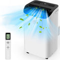 14000 BTU Portable Air Conditioners with Remote Control, 3-in-1 Free Standing Cooling AC Unit with Fan & Dehumidifier, Cools Room up to 700 sq.ft, Smart/Sleep Mode,3 Speed,Auto Swing,24H Timer woonhhop