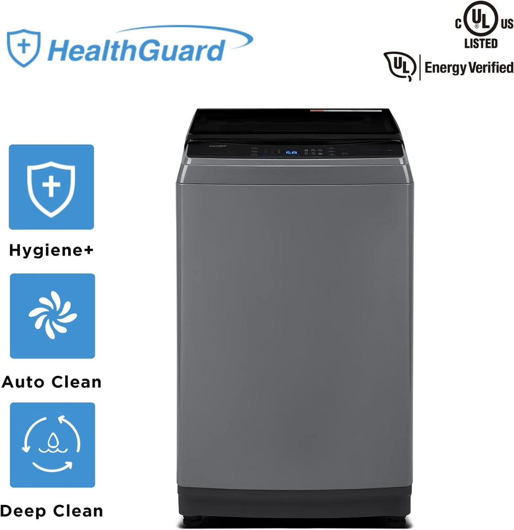 Comfee Portable Washing Machine, 0.9 cu.ft Compact Washer With LED Display, 5 Wash Cycles, 2 Built-in Rollers, Space Saving Full-Automatic Washer wourant