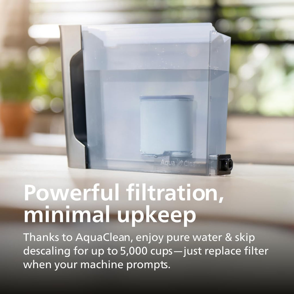 Philips 3200 Series Fully Automatic Espresso Machine, LatteGo Milk Frother, 5 Coffee Varieties, Intuitive Touch Display, 100% Ceramic Grinder, AquaClean Filter, My Coffee Choice, Black (EP3241/54) woonhhop