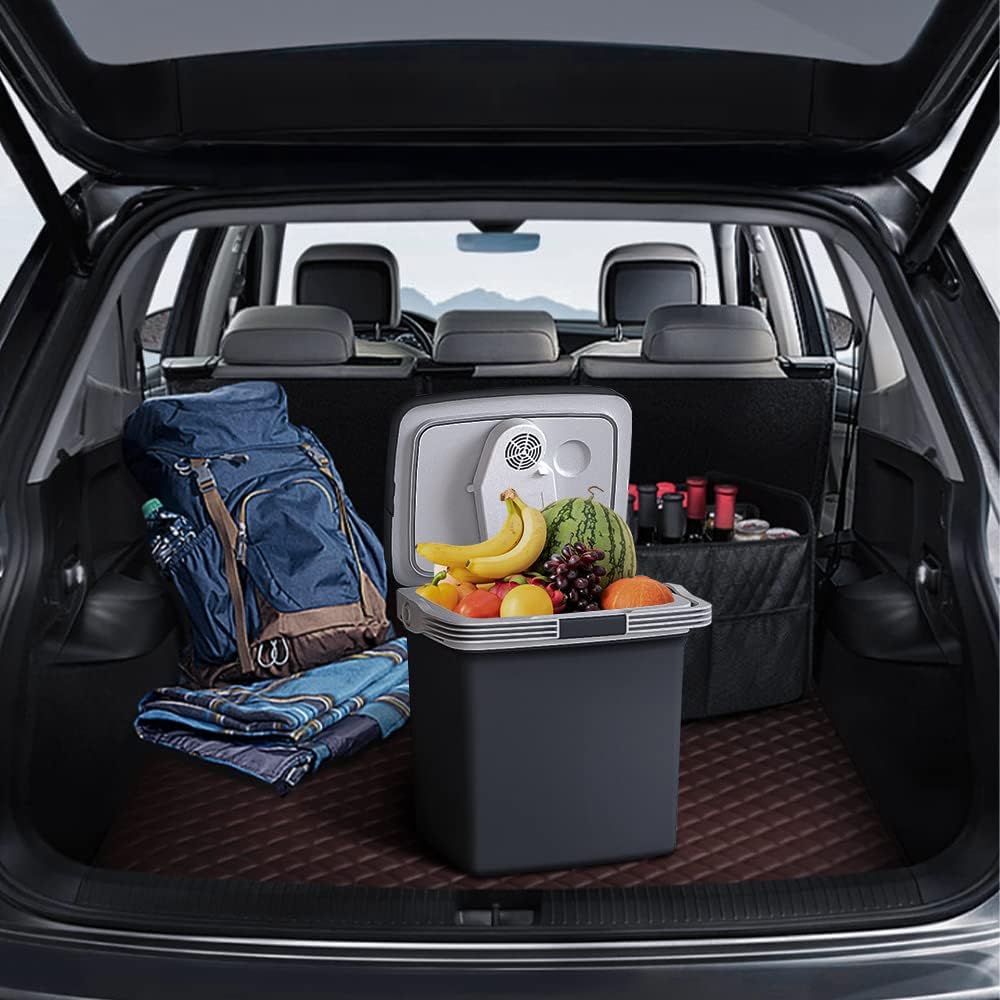 Electric Cooler & Warmer28QT/26L Portable Car Fridge Car Cooler Plug in Electric Car Coolers wourant