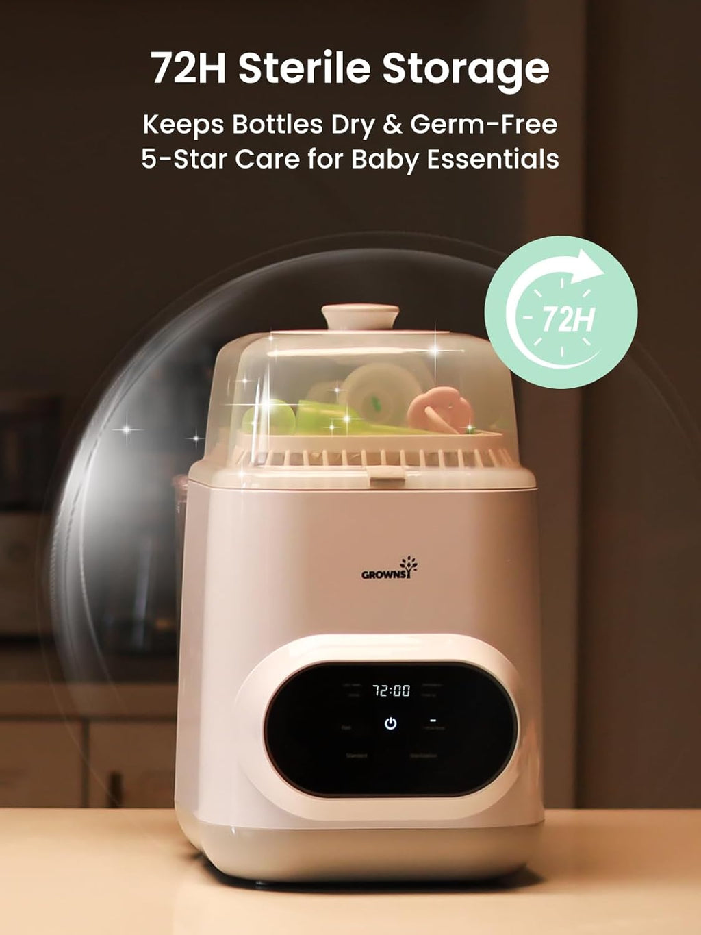 Bottle Washer Pro | All-in-One Bottle Washer and Sterilizer and Dryer | Baby Bottle Washer for Bottles, Pump Parts & Baby Essentials wourant