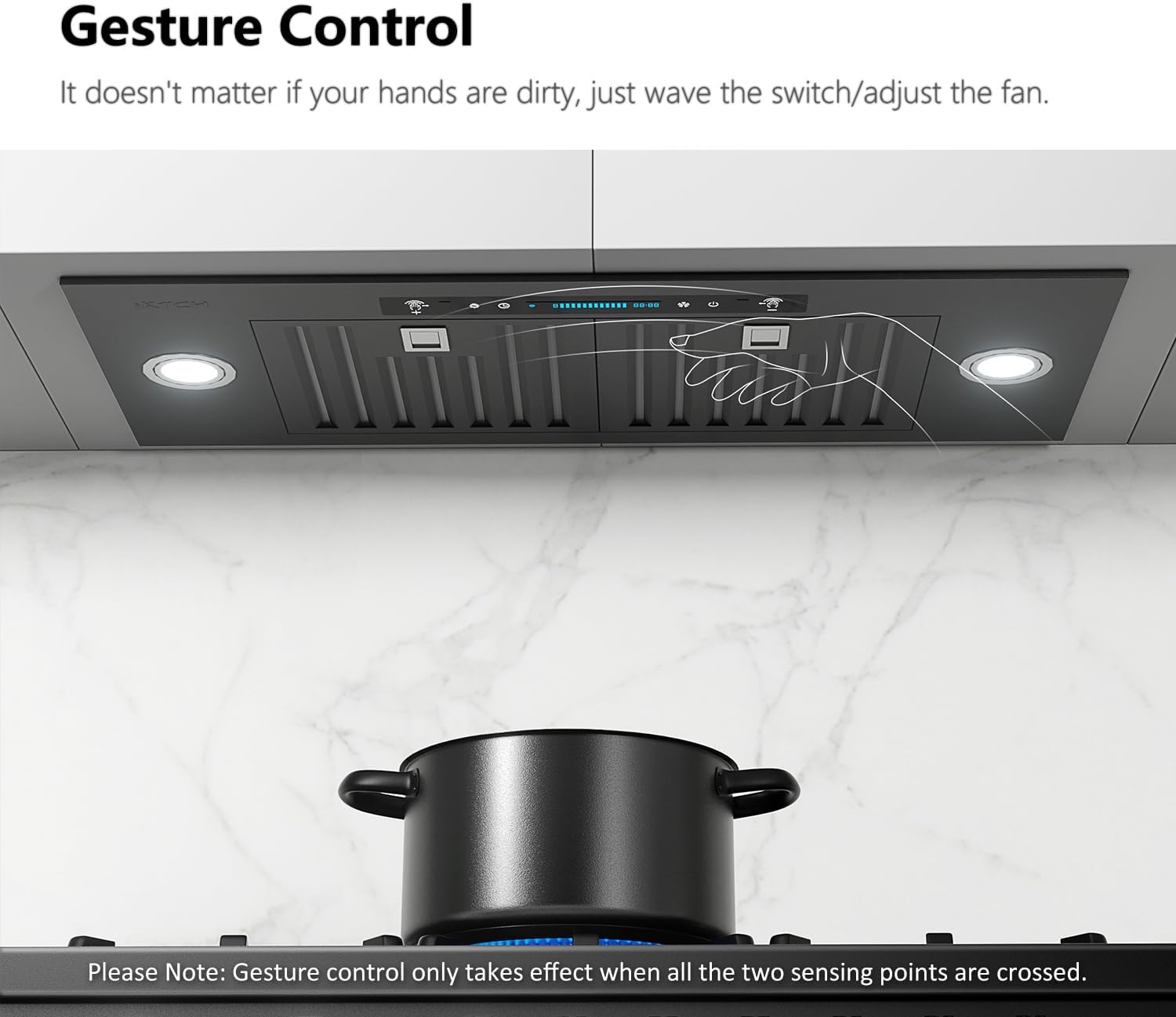 IKTCH 30" Built-in/Plug-in Range Hood 900 CFM, Ducted/Ductless Convertible Ducted, Stainless Steel Kitchen Range Hood wourant