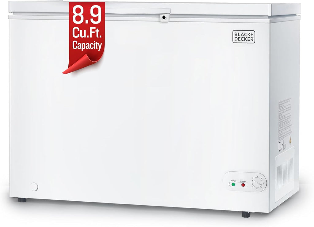 BLACK+DECKER 2.0 Cu. Ft. Compact Chest Freezer, Deep Freezer Holds Up To 70 Lbs. of Frozen Food wourant