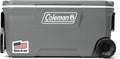 Coleman Insulated Portable Rolling Cooler with Wheels, Leak-Proof Outdoor Hard Cooler, Keeps Ice for Up to 5 Days, 100 Quart wourant