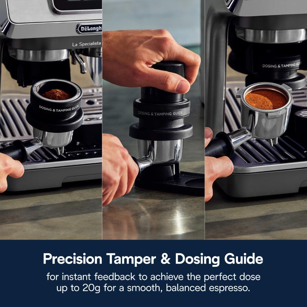 De'Longhi La Specialista Touch Espresso Machine with Grinder & Milk Frother ?Cold Brew & Iced Coffee Maker, Burr Grinder, 10 Drink Presets, Compact Bean to Cup, Award-Winning Italian Design woonhhop