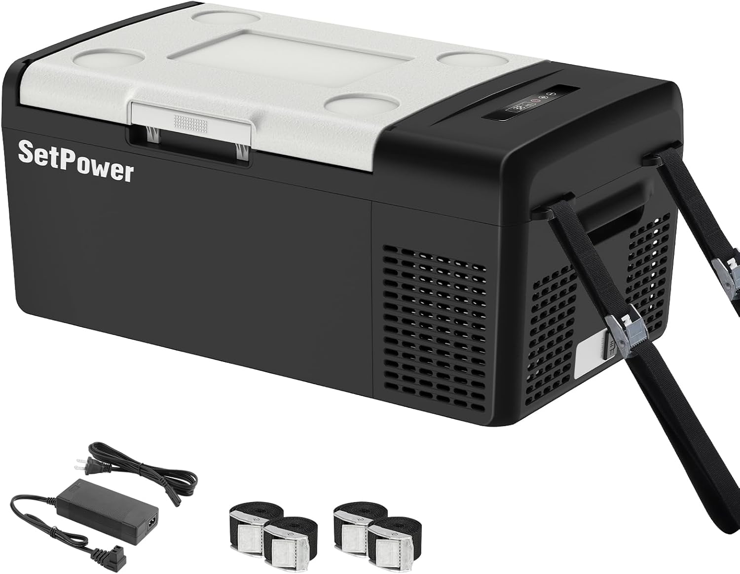 12V Refrigerator 21 Quart Portable Freezer 50 Hours Keep Cool,Electric Cooler for Vehicles Car Refrigerator 12V Portable Fridge for Car Camping Truck Van RV SUV Road Trip Travel RF20 wourant