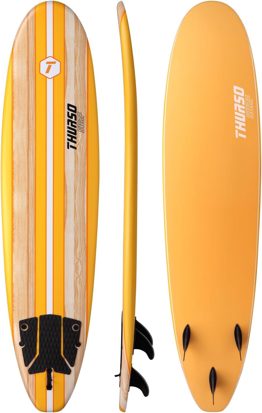 Thurso Surf 7/8 ft Soft Top Foam Beginner Surfboard for Adults and Kids Perfect Longboard for Surfing Beach Fun and Water Sports Lightweight and Durable Modern Design for All Levels of Surfers wourant