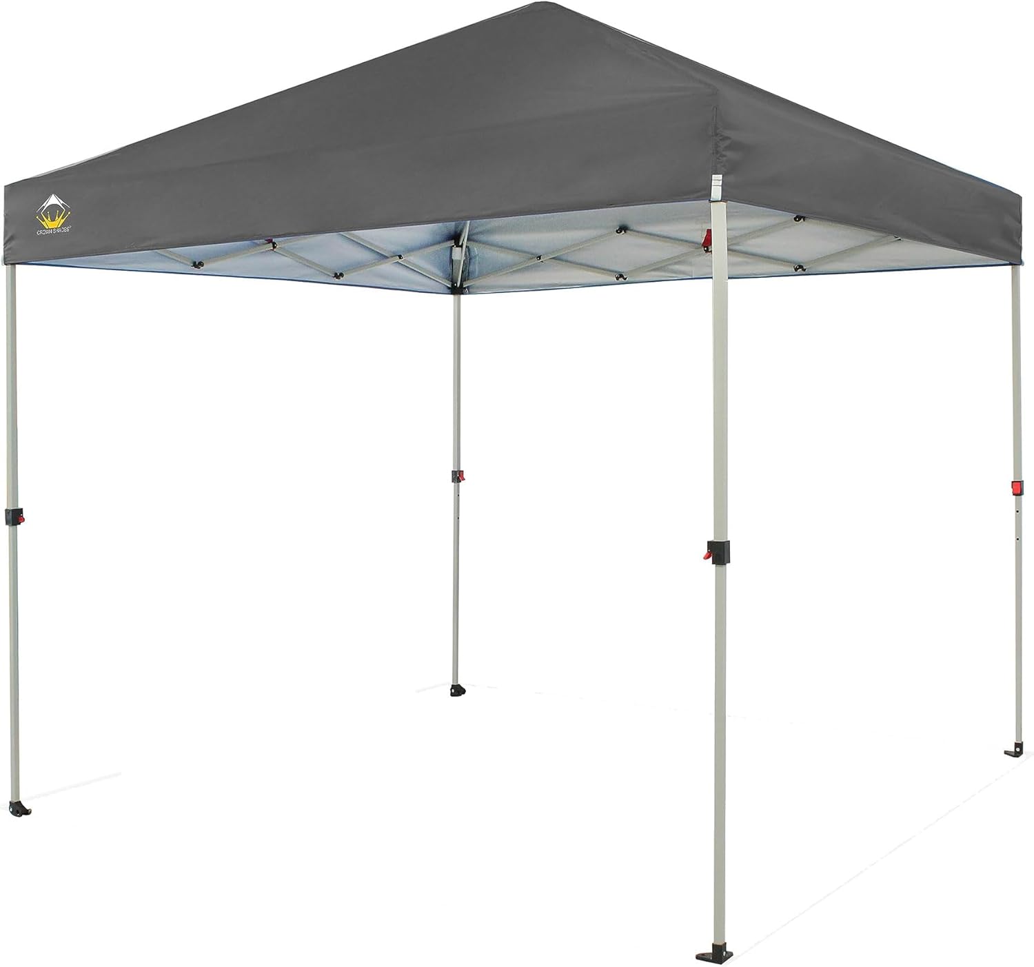 10x10 Pop-Up Awning - One-Click Installation Beach Tent - Outdoor Sunshade Silver Coated Top, 3 Heights and 4 Sand Pockets wourant
