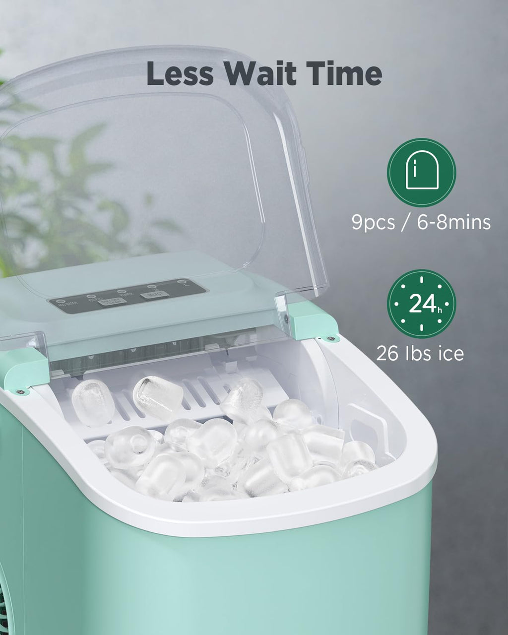 Nugget Ice Maker Countertop, Silonn Chewable Pellet Ice Machine with Self-Cleanin Function, 33lbs/24H Portable Ice Makers for Home Kitchen Officce, Black wourant