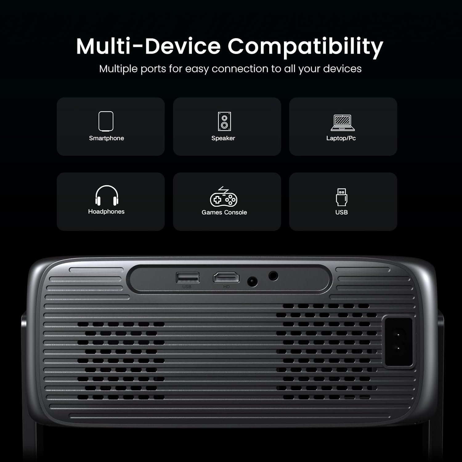 2000 ANSI Official Licensed Google TV Outdoor Projector 4K Decoding, Smart Projector wourant
