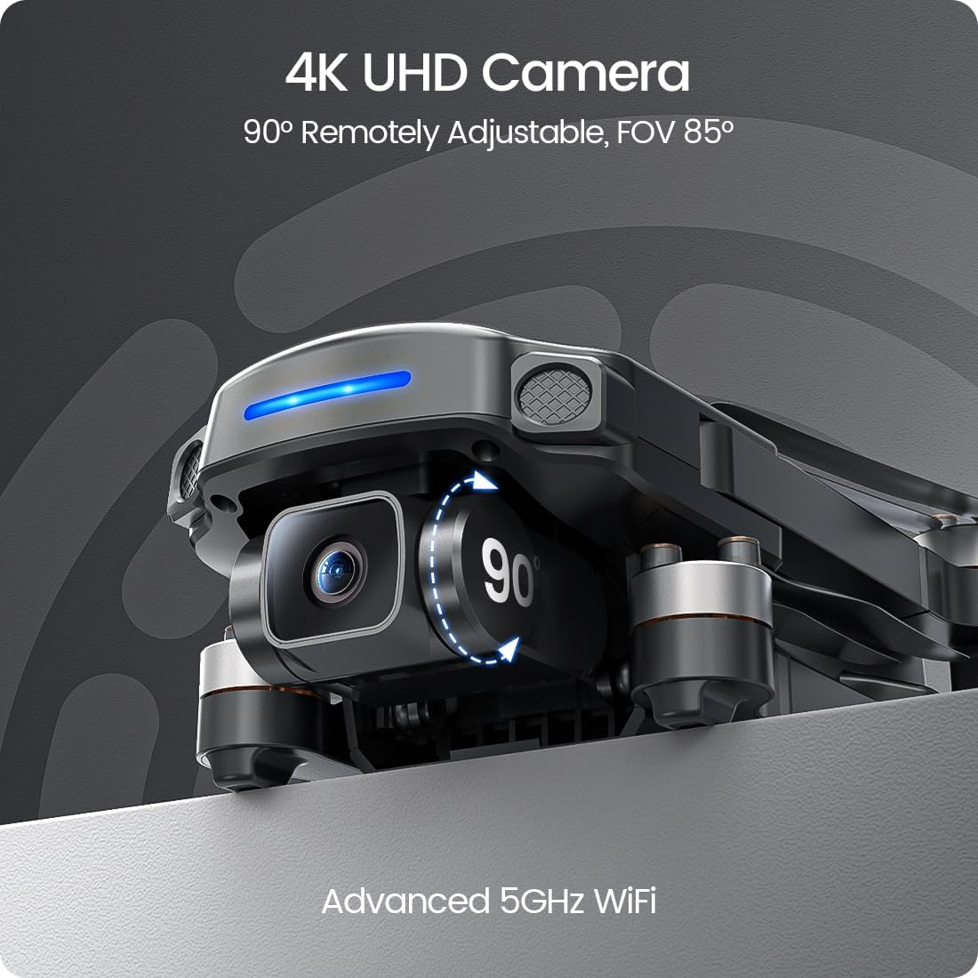 Holy Stone GPS Drone with 4K UHD Camera for Adults Beginner; HS360S 249g Foldable FPV RC Quadcopter with 10000 Feet Control Range, Brushless Motor, Follow Me, Smart Return Home, 5G Transmission wourant