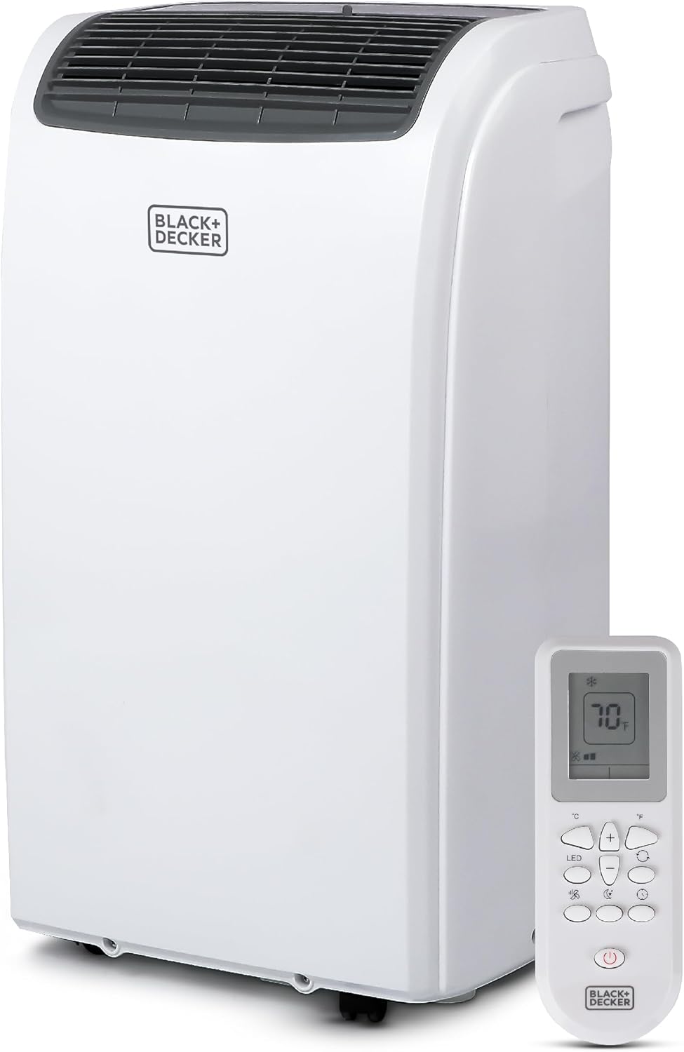 BLACK+DECKER 10,000 BTU Portable Air Conditioner for Rooms up to 450 Sq. with Remote Control, White wourant
