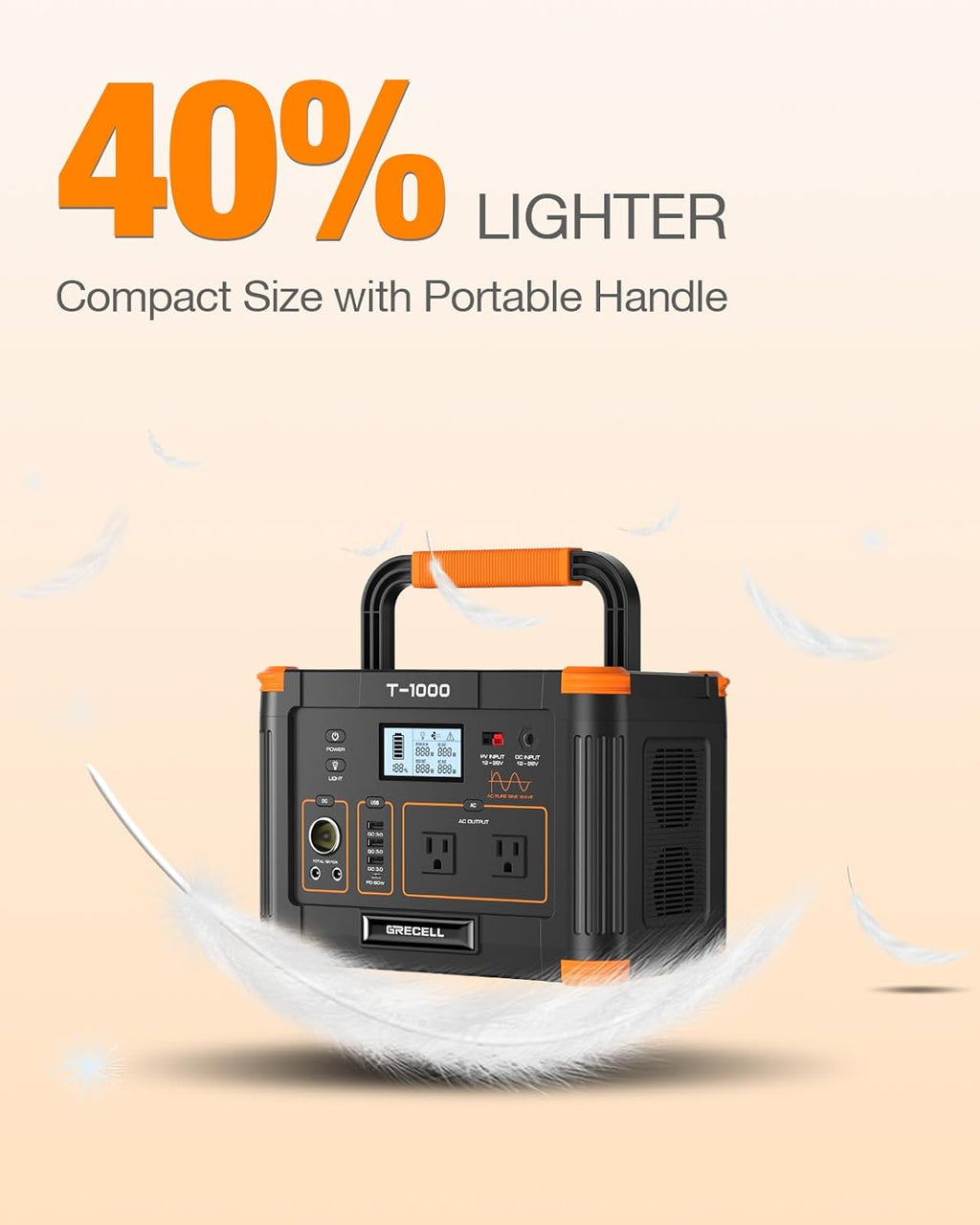 Portable Power Station 300W (Peak 600W),230.88Wh Solar Generator with 60W USB-C PD Output, 110V Pure Sine Wave AC Outlet Backup Lithium Battery for Outdoors Camping Travel Home Blackout wourant