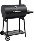 Royal Gourmet CC1830 30 Inch Barrel Charcoal Grill with Side Table, Outdoor BBQ Grill with 627 Sq. In. Cooking Space for Backyard, Patio and Parties, Black wourant