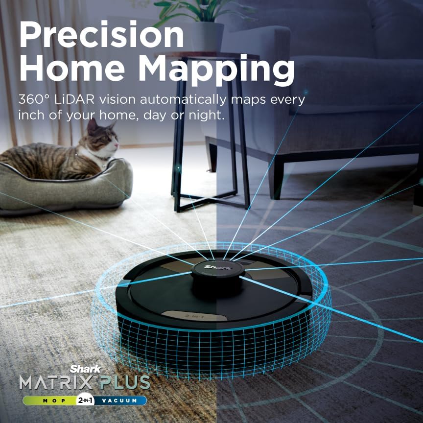 Robot Vacuum & Mop Combo, Powerful Suction, Matrix Plus, 60-Day Debris Capacity, HEPA Bagless Self Empty Base, Sonic Mopping, Home Mapping for Pet Hair - Carpets & Hardfloor, AV2610WA wourant