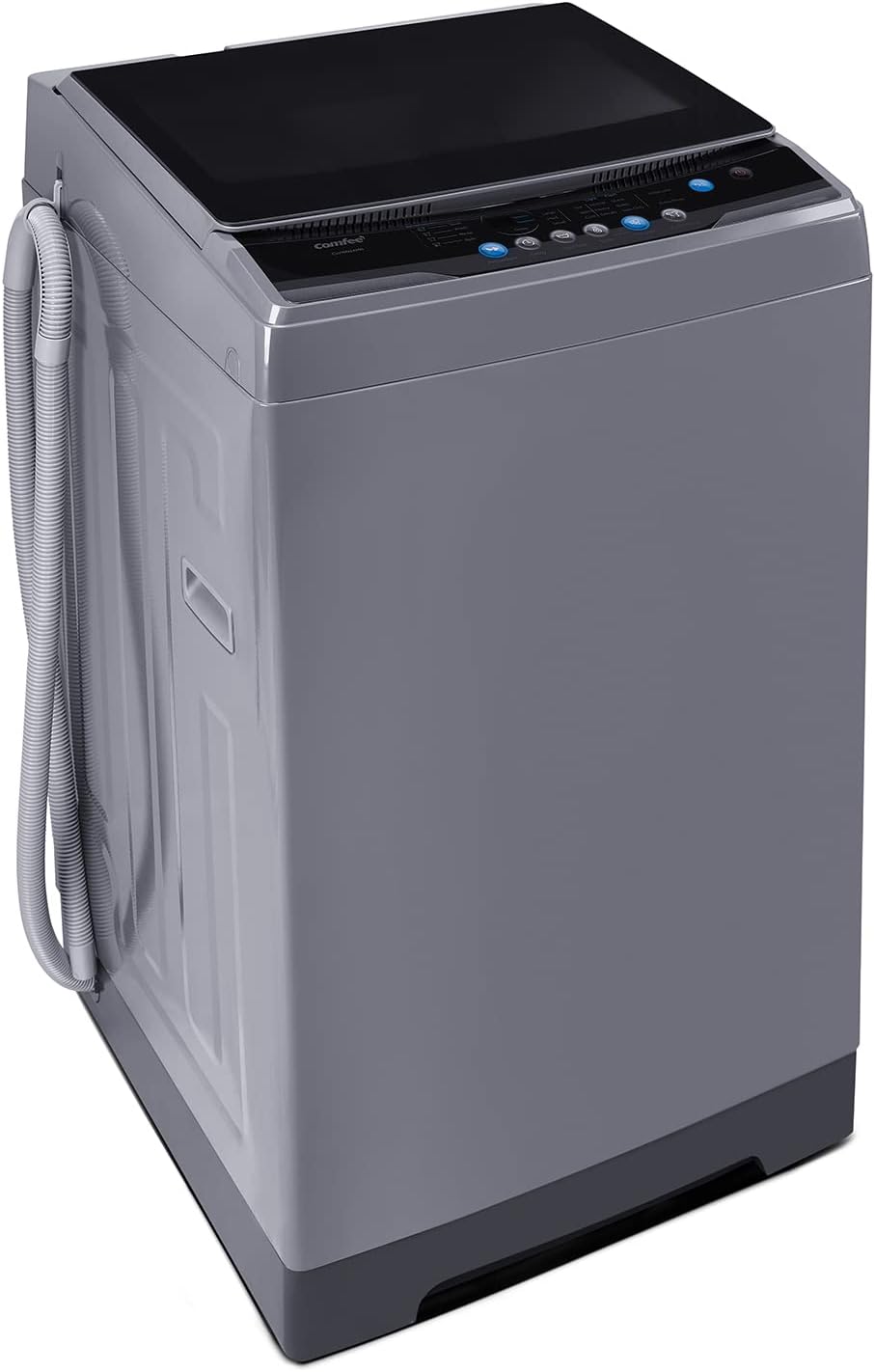 Comfee Portable Washing Machine, 0.9 cu.ft Compact Washer With LED Display, 5 Wash Cycles, 2 Built-in Rollers, Space Saving Full-Automatic Washer wourant
