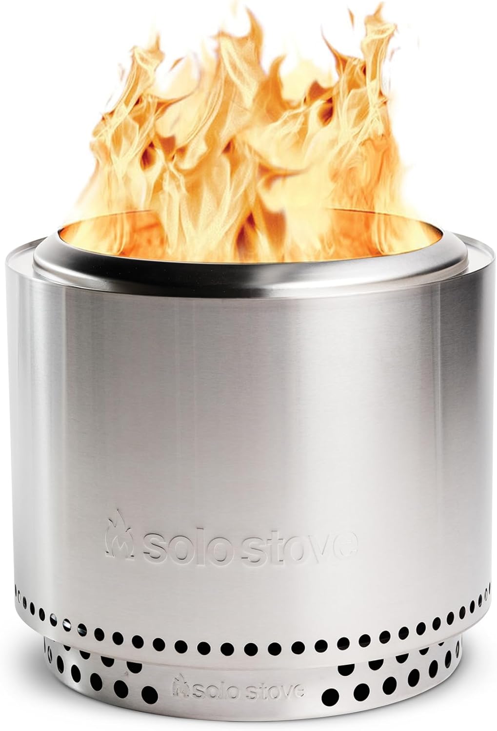 Solo Stove Bonfire 2.0 with Stand, 19.5 Inch Smokeless Fire Pit with Removable Ash Pan - Portable Outdoor Fire Pit - Stainless Steel Wood Burning Fireplace, Ideal for 4-6 People, 21.75 lbs wourant