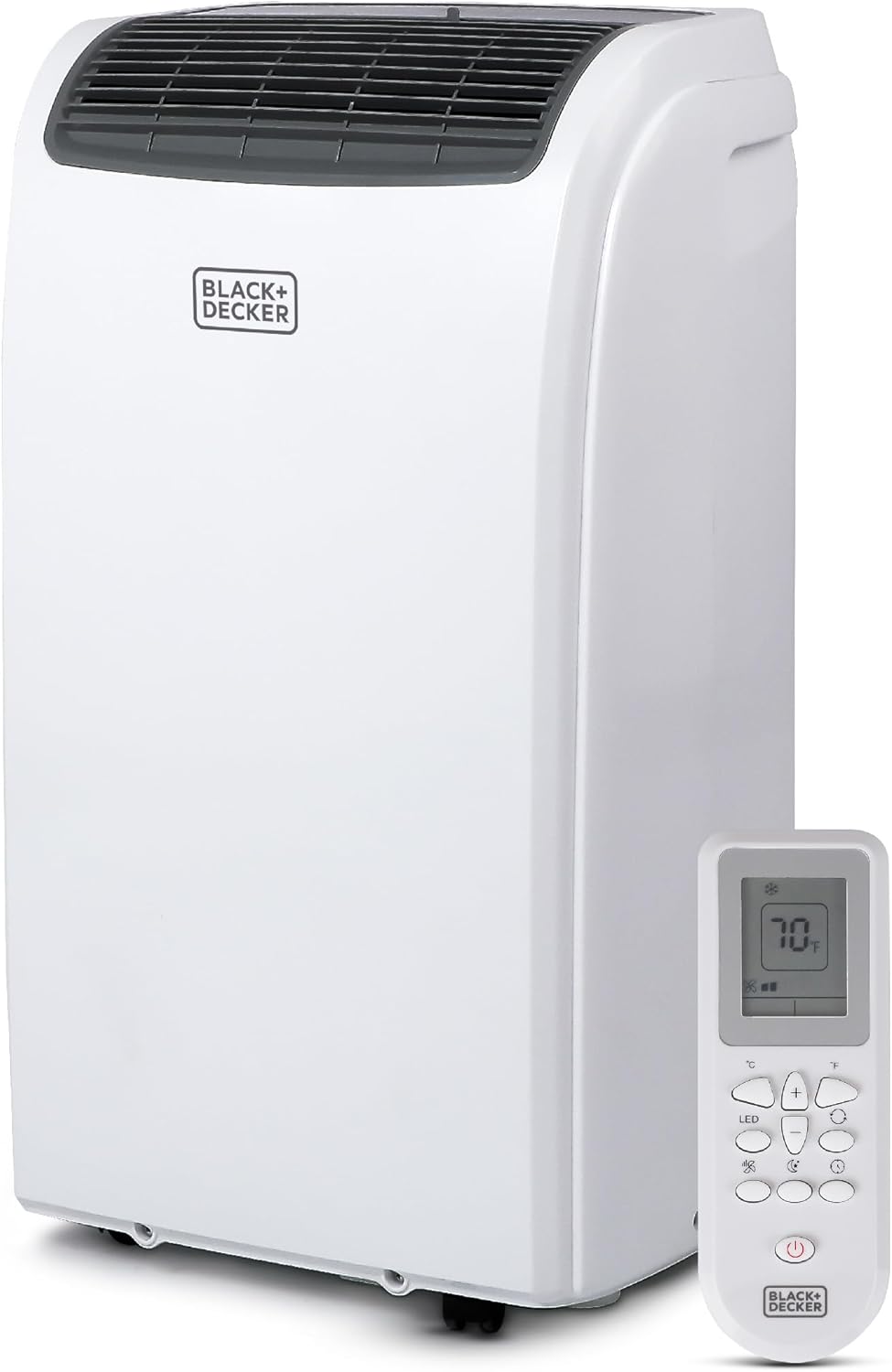 BLACK+DECKER 10,000 BTU Portable Air Conditioner for Rooms up to 450 Sq. with Remote Control, White wourant