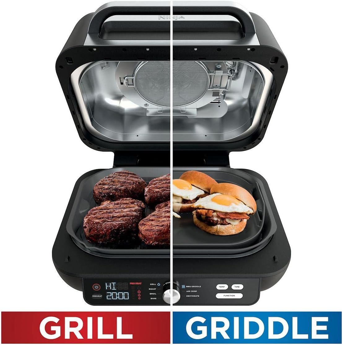 Ninja Foodi Smart XL 6-in-1 Indoor Grill with Air Fry, Bake, Roast, Broil, and Dehydrate, Smart Thermometer wourant