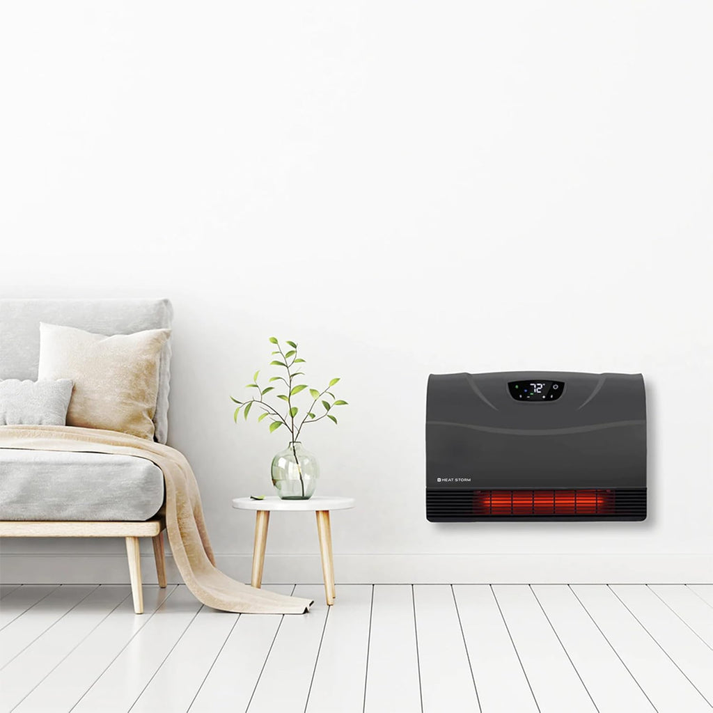 Heat Storm HS-1500-PHX-WIFI Infrared Heater, Wifi Wall Mounted wourant