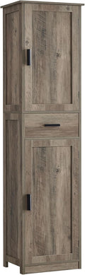 usikey 67'' Tall Bathroom Cabinet, Storage Cabinet with 4 Shelves & 2 Doors wourant