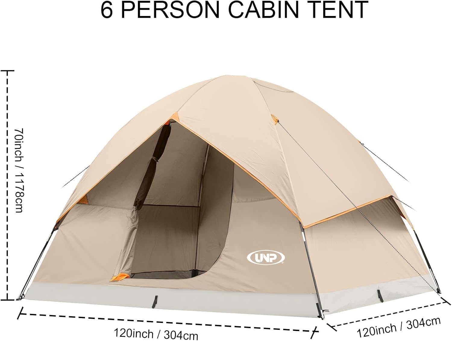 Camping Tent 2/3/4/6 Person Dome Tent Portable Camping Tent for Outdoor and Backpacking Beach wourant