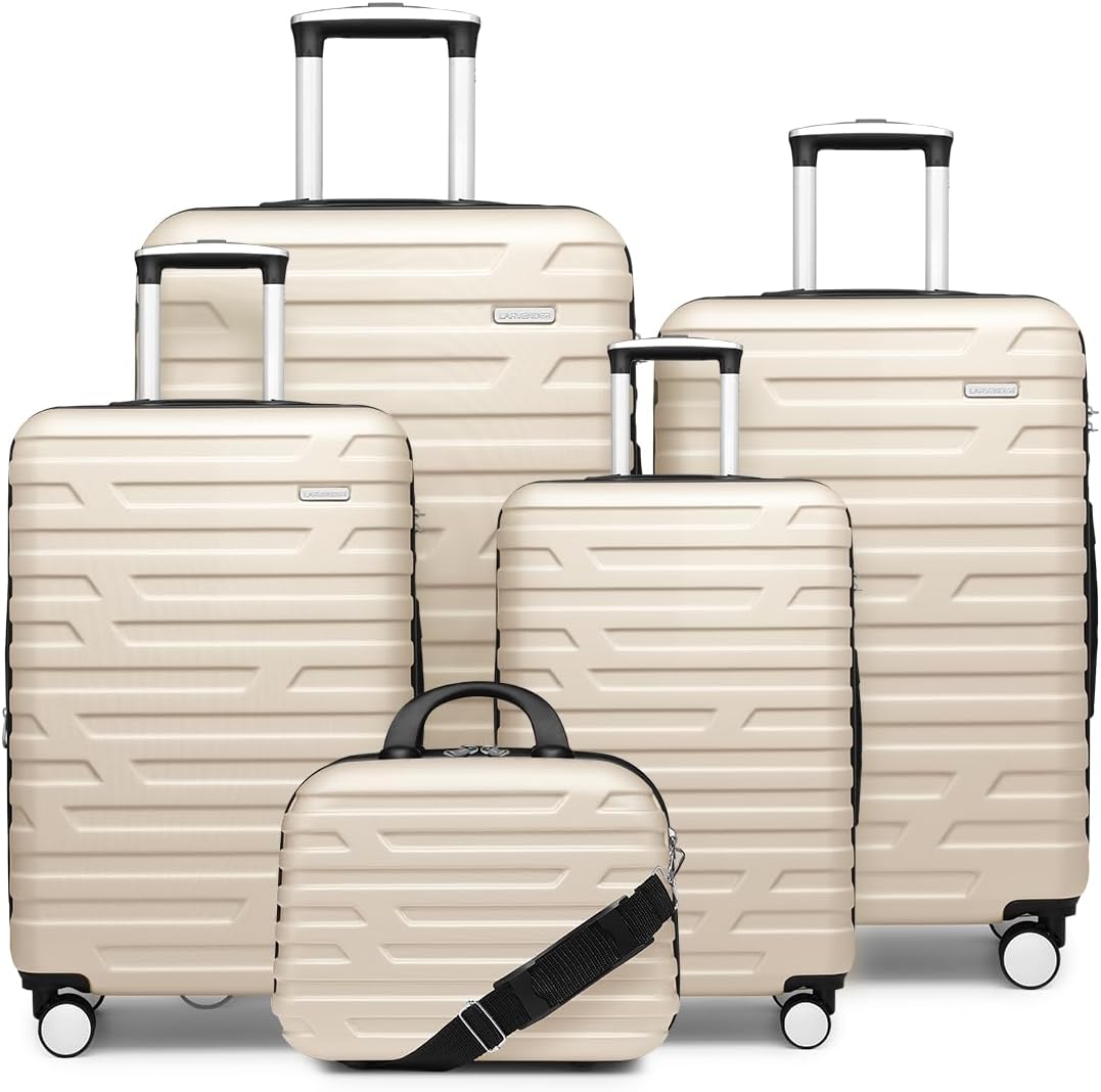 Luggage 6-piece hardshell expandable suitcase lightweight travel carry-on luggage set wourant