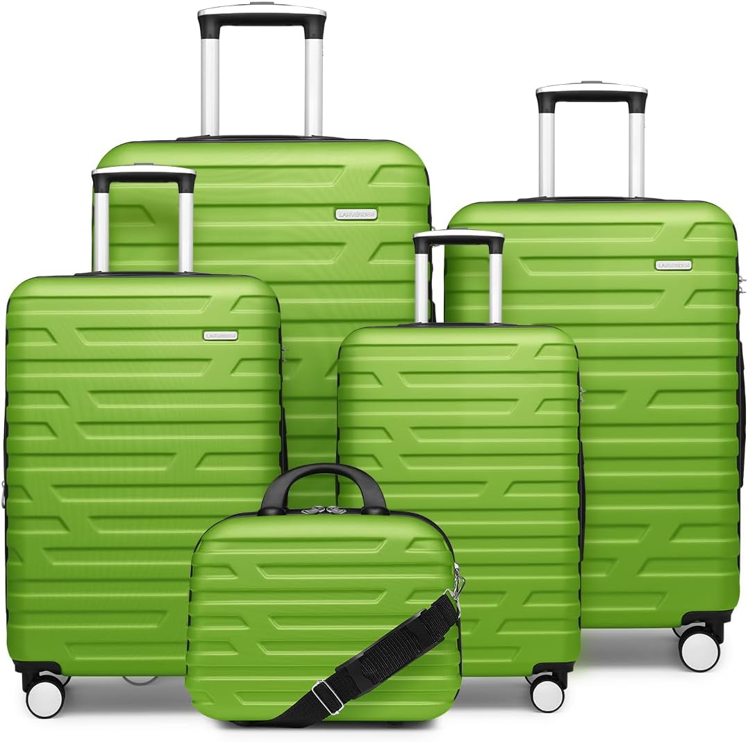 Luggage 6-piece hardshell expandable suitcase lightweight travel carry-on luggage set wourant