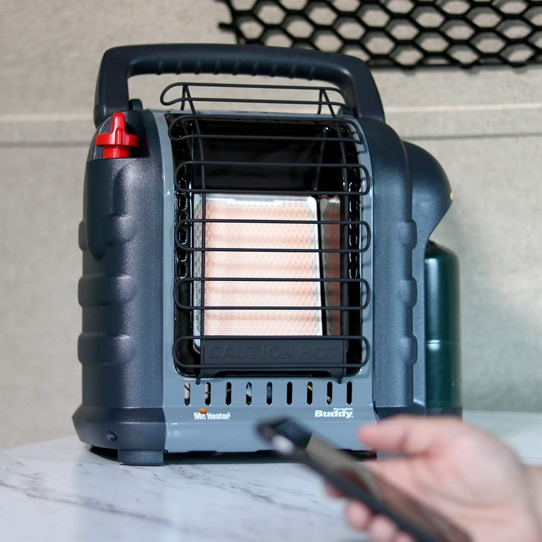 Portable Propane Radiant Heater, 4,000-9,000 BTU, for campers, workshops, patios, and more wourant