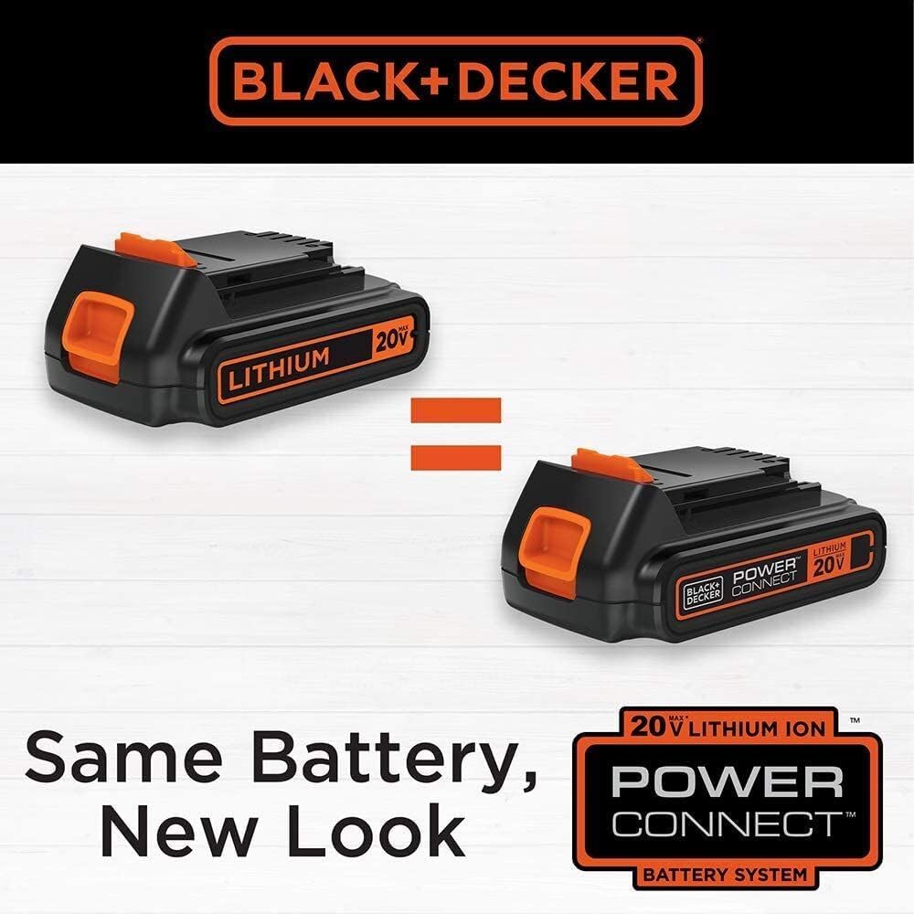 BLACK+DECKER 20V MAX POWERCONNECT Power Drill Cordless Drill Driver Electric Screwdriver with 30 Piece Bit Set and Drivers Kit, Battery and Charger Included (LD120VA) wourant