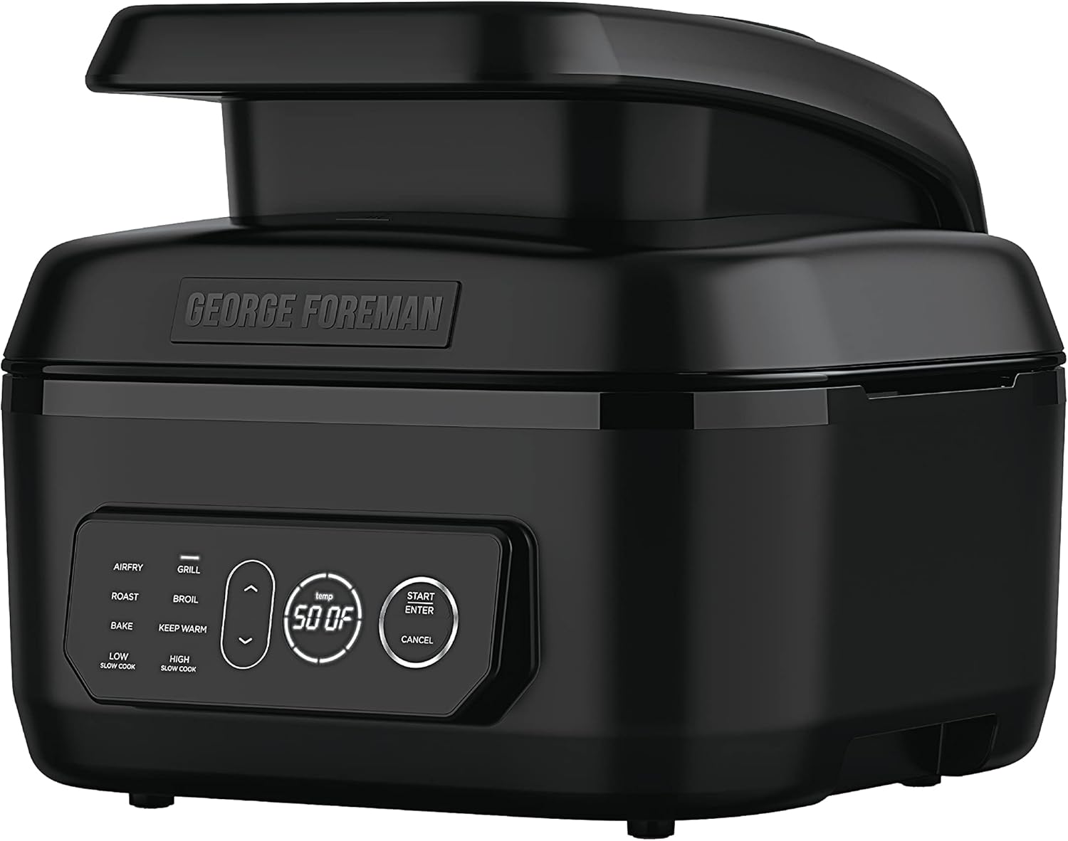 George Foreman Beyond Grill?7-in-1 Electric Indoor Grill with Air Fry Technology, MCAFD800D, Black, Large woonhhop