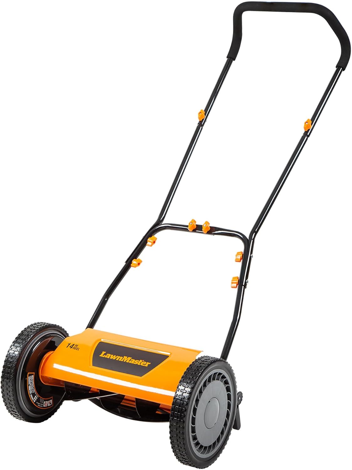 LawnMaster LMRM1801 Push Reel Lawn Mower 18-Inch 5-Blade wourant