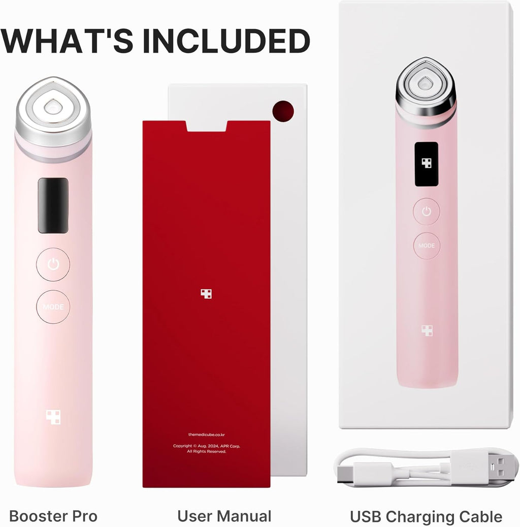 medicube Booster Pro | 6-in-1 Real Glass Glow Beauty Massager | for Clear, Radiant wourant